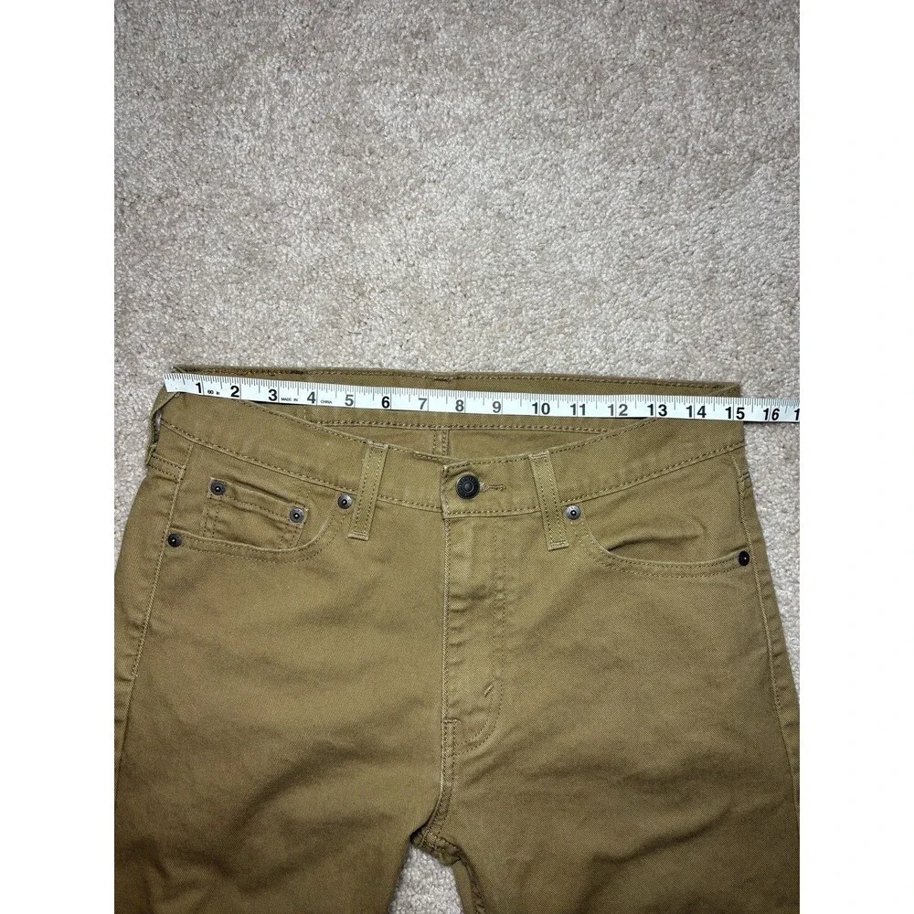 Levi's 513 Slim Straight Jeans Men's 30x32 Khaki Brown